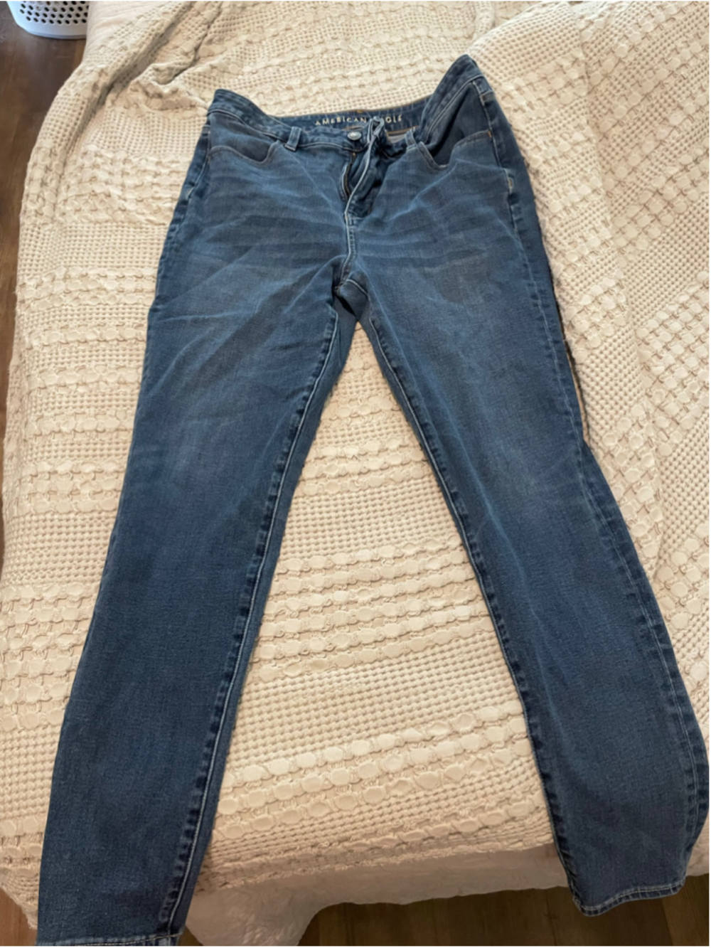 Women's American Eagle Super Hi-Rise Jegging Jeans Size 10 Blue